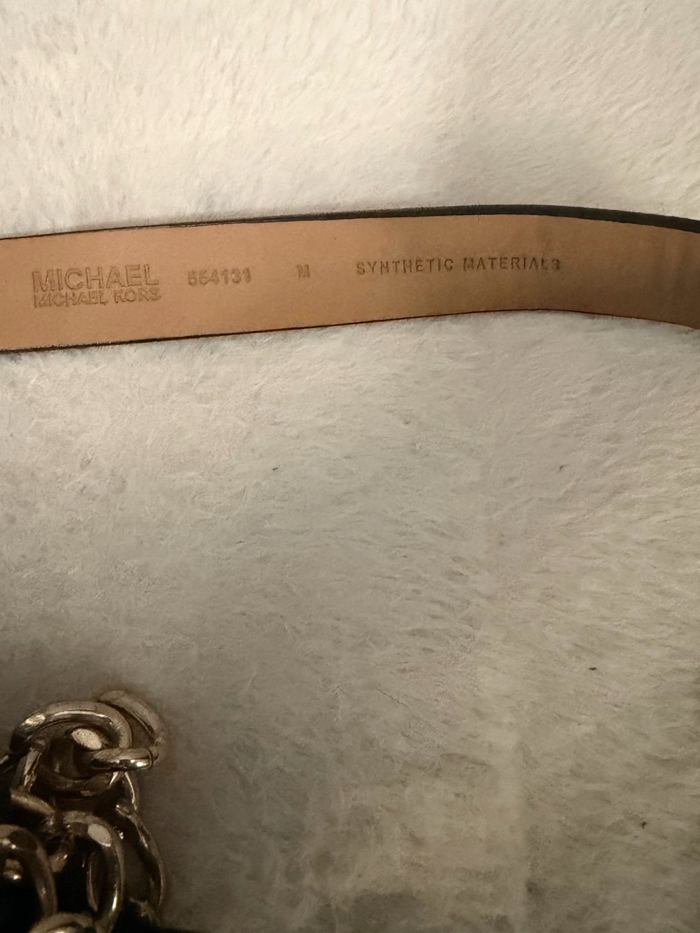Michael Kors Signature Logo Chain Belt Bag / Fanny Pack Size Medium - Picture 3 of 6
